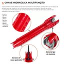 Ver imagem 5 de Chave Hidraulica Multifuncional Versátil 8 em 1 Stamaco
