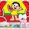 Papel De Parede Adesivo Painel Turma da Mônica Magali Melancia - 1