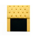 Ver imagem 1 de Cabeceira Mirage Para Cama Box Solteiro 90cm com Capitonê Suede - Ecotec Decor:Amarelo