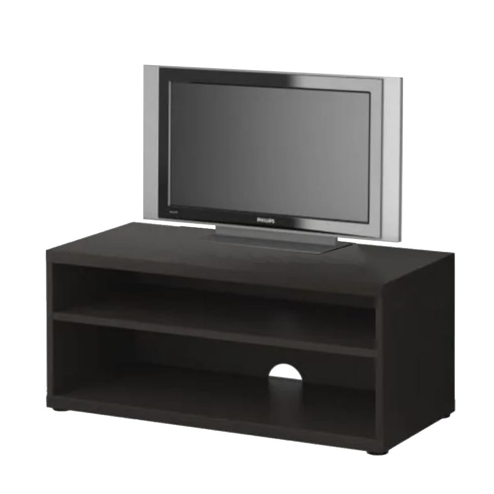 Rack Sala Preto De Chão Para Tv Ate 32 Polegadas Em Mdf - 2