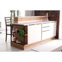 Ver imagem 4 de Balcão de Cozinha Modulado C/ Tampo Évora Ph 3070 C/ 2 Prateleiras 78.5cm Branco/cinza Argila -