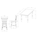 Ver imagem 4 de Conjunto Mesa de Jantar 160cm com 6 Cadeiras Multimóveis CR50085