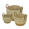 Kit 3 Cesto Goa em Fibra Natural - NATURAL - 1