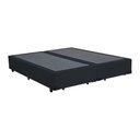 Ver imagem 1 de Base Box Queen Bipartido Suede Preta 38x158x198