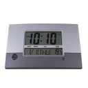 Ver imagem 1 de Relógio de Parede Digital Moderno Prata com Preto Herweg