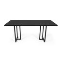 Ver imagem 3 de Mesa de Jantar Industrial Retangular 160x90cm 6 Lugares Atos MDF Preta - Straub Web