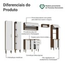 Ver mais imagens de Cozinha Compacta Lille 9 Portas 2 Gavetas MDP 305cm Rustic e Branco