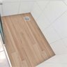 Piso vinil para box antiderrapante madeira rosada - 1,20 x 0,80 metros - 1