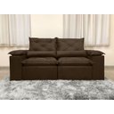 Ver mais imagens de Sofá Retrátil Reclinável 2,30 M Marrom 200 Athenas