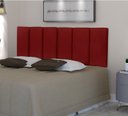 Ver imagem 2 de Cabeceira de Cama Casal Dubai 140cm - Vermelho