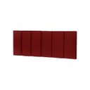 Ver imagem 1 de Cabeceira de Cama Casal Dubai 140cm - Vermelho