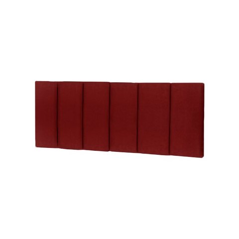 Cabeceira de Cama Casal Dubai 140cm - Vermelho