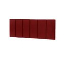 Ver imagem 1 de Cabeceira de Cama Casal Dubai 140cm - Vermelho