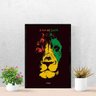 QUADRO DECORATIVO LEÃO DE JUDÁ DO REGGAE COM VIDRO - 20x30 - 2