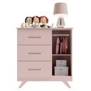 Ver imagem 3 de Cômoda Retro Maya com 3 Gavetas e 1 Porta Canaã