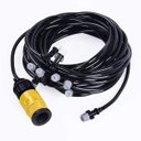 Ver imagem 2 de Mangueira Climatizadora Nevoa Sistema Irrigação Kit 10 M Jardim Quintal Grama