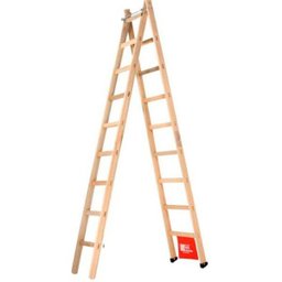 Escada de Madeira Abre e Estica Santa Catarina, 09 Degraus - AEM-09 - 1