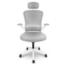Cadeira Presidente Escritório Ergonômica Gogo Chair Giratória Premium Branca - 1