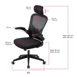Cadeira Presidente Escritório Ergonômica Gogo Chair Giratória Premium Branca - 9 Cadeira Presidente Escritório Ergonômica Gogo Chair Giratória Premium Branca - 9