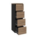 Ver imagem 2 de Arquivo Artany 4 Gavetas - Y37 Nogal/preto 6291