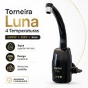 Ver imagem 2 de Torneira Luna 4 Temperatura 5500W 220V Black Cx.Pr