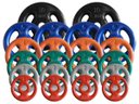 Ver imagem 1 de Combo com 22 Anilhas Emborrachadas - 80 Kg
