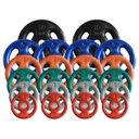 Ver imagem 1 de Combo com 22 Anilhas Emborrachadas - 80 Kg