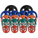 Ver imagem 4 de Combo com 22 Anilhas Emborrachadas - 80 Kg