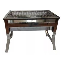 Churrasqueira a Carvão 40x23 Pescador Portatil em Aço Inox - 3