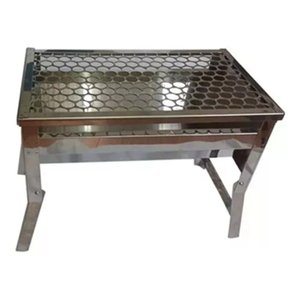 Churrasqueira a Carvão 40x23 Pescador Portatil em Aço Inox