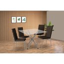 Ver imagem 1 de Mesa Cozinha Volga 90 + 4 Cad Amsterdã Niquel Kappesberg