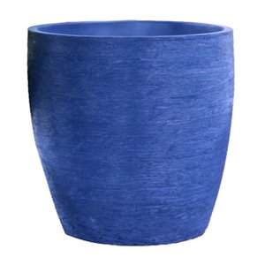 Vaso Planta 50x50 Oval Moderno Polietileno - AZUL ESCURO 013