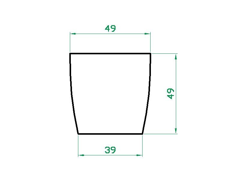 Vaso Planta 50x50 Oval Moderno Polietileno - AZUL ESCURO 013 - 2