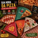 Ver imagem 3 de Kit 5 Prato para Pizza Fatia Formato Triangular Divertido 22cm Melamina Cozinha Restaurante Pizzaria