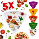 Ver imagem 1 de Kit 5 Prato para Pizza Fatia Formato Triangular Divertido 22cm Melamina Cozinha Restaurante Pizzaria