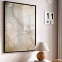 Ver imagem 1 de Quadro Decorativo Abstrato Mármore Sofisticado em Moldura Caixa TaColado Moldura Trad 1cm Preta sem