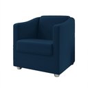 Ver imagem 2 de Kit 2 Poltronas Decorativa Mariana Suede Azul Marinho Dal Poz Estofados