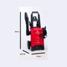 Lavadora De Alta Pressão Elétrica Residencial 127 V Portátil Motor Universal Branco Cor Vermelho - 3