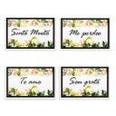 Ver imagem 1 de Kit 4 Placa Decorativa Quadro Oração Ho'oponopono 20 X 30 Cm