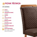 Ver imagem 5 de Conjunto com 2 Cadeiras Aline MDF para Sala de Jantar