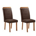 Ver imagem 1 de Conjunto com 2 Cadeiras Aline MDF para Sala de Jantar
