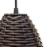 Kit 4 Pendente Junco Taça Tabaco Luminária Sino Copo Fibra - 4