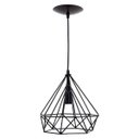 Ver imagem 5 de pendente aramado poptem diamante grande preto metal 23cm sala lustre metal sala