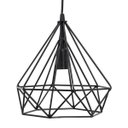 Ver imagem 4 de pendente aramado poptem diamante grande preto metal 23cm sala lustre metal sala
