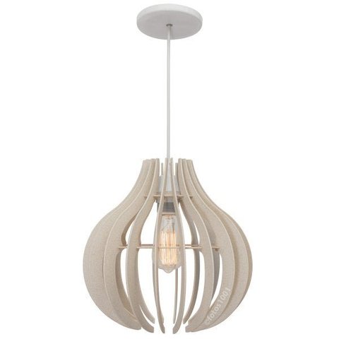 pendente lótus poptem mármore lustre luminária 30cm sala