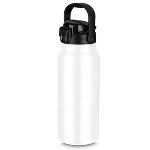 Garrafa Térmica Água Inox Academia Alça Tampa Não Vaza 12hs Quente/frio Copo Térmico Sport Branco