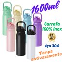 Ver imagem 2 de Garrafa Térmica Água Inox Academia Alça Tampa Não Vaza 12hs Quente/frio Copo Térmico Sport Branco
