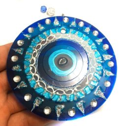 Mandala de Vidro Olho Grego 10cm - 3