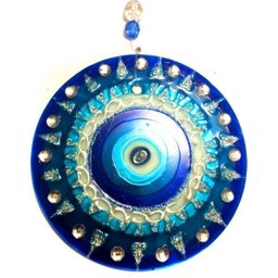 Mandala de Vidro Olho Grego 10cm - 2