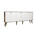 Ver imagem 3 de Balcão Aparador Buffet Retrô 6 Portas Com Pés Palito Castan